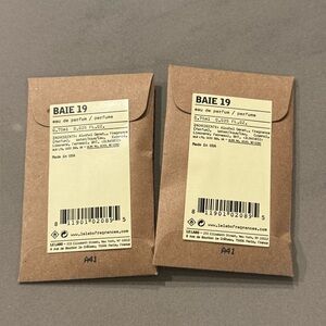 Le Labo Baie 19 sample set of 2